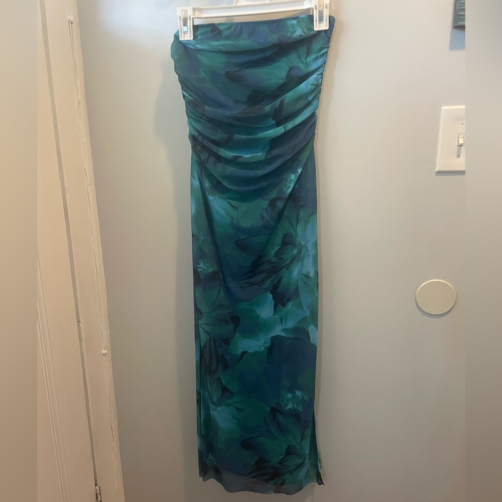 Tropical midi dress